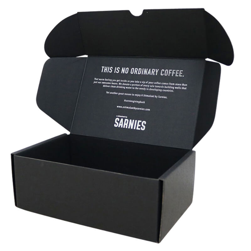 Wholesale Large Black Cardboard Paper Mailing Apparel Box